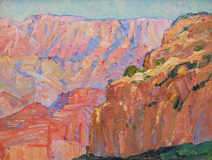 Nellie Augusta Knopf, "Hopi Point, Grand Canyon, Arizona", oil, c. 1925