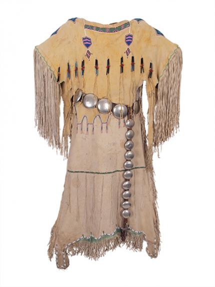 Plains indian dress kiowa native american antique vintage 19th century