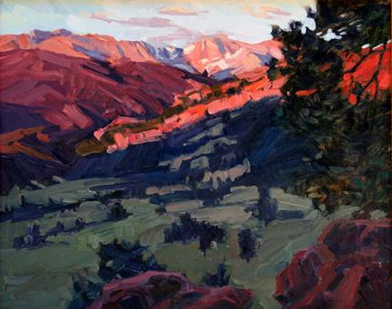 Susie Hyer, "Beaver Meadows Overlook, Plein Air (Rocky Mountain National Park)", oil, 2008