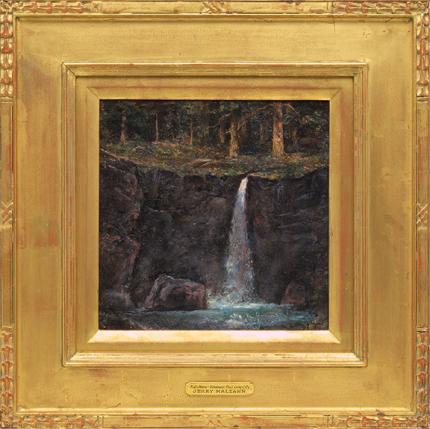 Jerry Malzahn, "Moonlight Emerald Pool", oil, 2008 for sale purchase consign auction denver Colorado art gallery museum