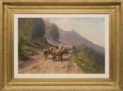 Harvey Otis Young, "Untitled", mixed media, 19th century for sale purchase consign auction denver Colorado art gallery museum