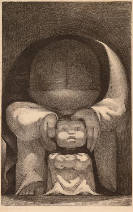 Jean Charlot, "First Steps", lithograph, 1936 painting for sale purchase consign sell auction art gallery museum denver colorado