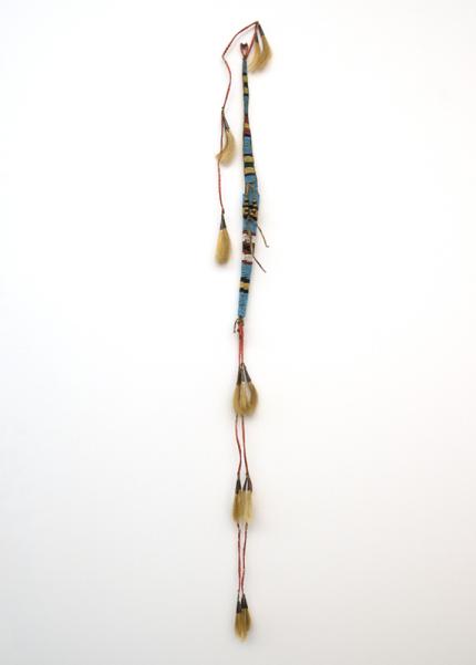 Sioux Plains indian awl case beadwork tin cones 19th century Native American Indian antique vintage art for sale purchase auction consign denver colorado art gallery museum
