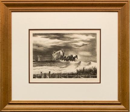 Geroges L. Schreiber, "In Tennessee", lithograph for sale purchase consign auction denver Colorado art gallery museum