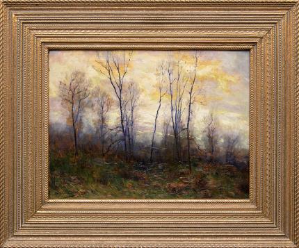 Charles Partridge Adams, "Chill, October - near Denver, Colorado", oil painting, circa 1900 for sale purchase buy consign denver colorado art gallery museum auction