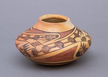 Seed Jar, Hopi, circa  1900, earthenware with slip glazes for sale purchase consign auction denver Colorado art gallery museum