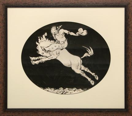 Walt Kuhn Sun Valley Rodeo Idaho art painting drawing poster