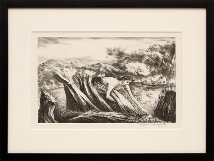 Peppino Gino Mangravite, "Tomorrow's Bread; edition of 250", lithograph, 1946 for sale purchase consign auction denver Colorado art gallery museum 