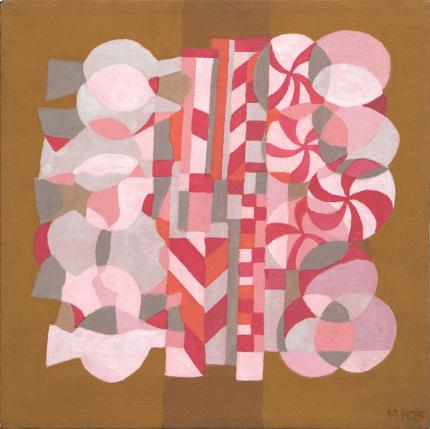 Margo Hoff, "Peppermint", mixed media, circa 1970 painting fine art for sale purchase buy sell auction consign denver colorado art gallery museum