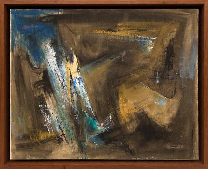 Charles Ragland Bunnell, "Untitled", oil, 1963 for sale purchase consign auction denver Colorado art gallery museum