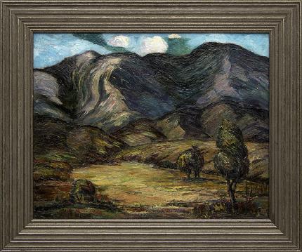 Tabor Utley, "Untitled (Colorado Mountains)", oil, circa 1930 painting fine art for sale purchase buy sell auction consign denver colorado art gallery museum