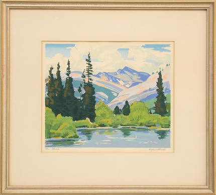Alfred James Wands, "Colorado" silkscreen print painting fine art for sale purchase buy sell auction consign denver colorado art gallery museum