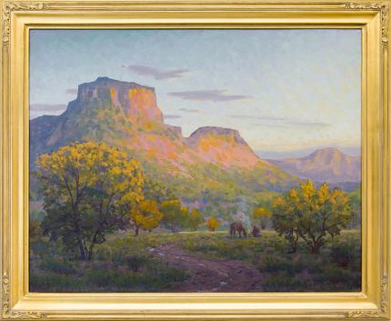 Harold Skene "Glowing Mesa (Colorado)" oil painting 1959 fine art for sale purchase buy sell auction consign denver colorado art gallery museum 