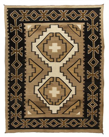 vintage Navajo Rug crystal trading post 1920  19th century Native American Indian antique vintage art for sale purchase auction consign denver colorado art gallery museum