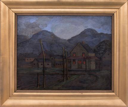 Francis Drexel Smith, "Evening (Colorado)" circa 1940 oil painting fine art for sale purchase buy sell auction consign denver colorado art gallery museum