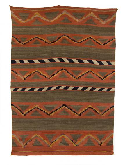 Navajo serape sarape blanket banded 19th century Native American Indian antique vintage art for sale purchase auction consign denver colorado art gallery museum