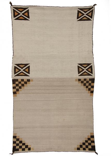 Vintage Navajo double saddle blanket textile weaving rug 19th century Native American Indian antique vintage art for sale purchase auction consign denver colorado art gallery museum