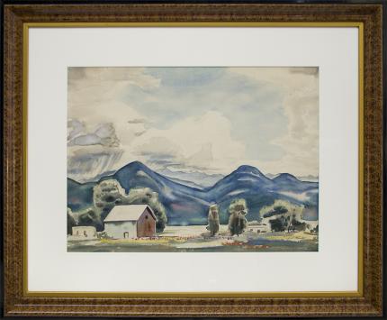 Alfred Wands, "Sangre de Cristo Mountains, Colorado", watercolor painting fine art for sale purchase buy sell auction consign denver colorado art gallery museum  