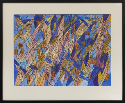 Hildegarde Haas, "Beethoven - String Quartet Opus 135 - II Vivace", watercolor synesthia painting fine art for sale purchase buy sell auction consign denver colorado art gallery museum 