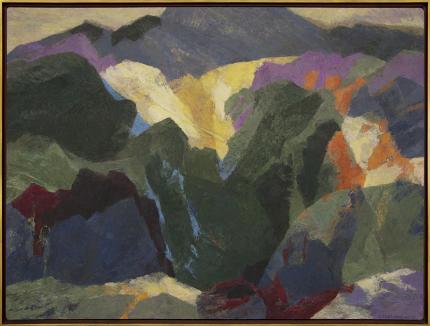 Ethel Magafan, "Mt. Sopris (Colorado)", tempera, circa 1945-1965