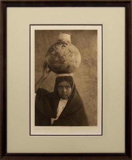 Edward Sheriff Curtis, "Qahatika Water Girl, Portfolio #2, Plate #54", photogravure, 1907