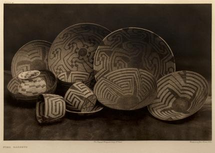 Edward Sheriff Curtis, "Pima Baskets, Portfolio #2, Plate #41", photogravure, 1907