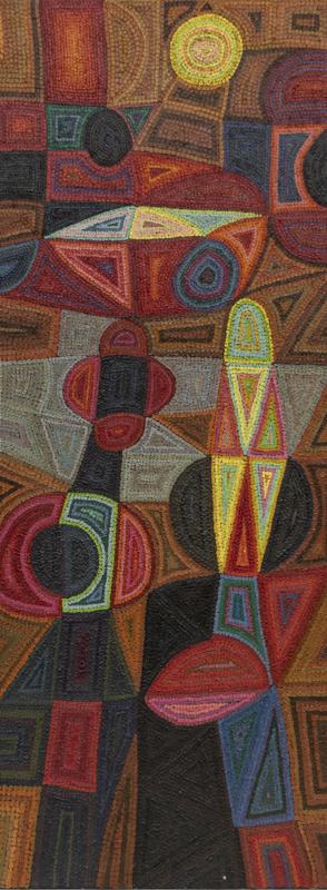 Edward Marecak, "Enchanted Garden", painting, abstract, 1980s, oil, 1987, modern, denver artists guild, colorado fifteen, 15 colorado, artist, Fine art, art, for sale, buy, purchase, Denver, Colorado, gallery, historic, antique, vintage, artwork, original, authentic