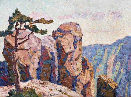 Sven Birger Sandzen, "Edge of the Range, Manitou, Colorado", oil, 1919