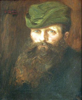 Carl Eric Olaf Lindin, "Portrait of the Artist's Father", oil on canvas, 1901
