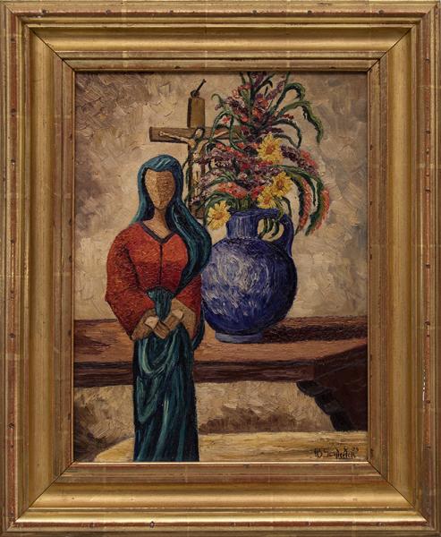 Howard Schleeter Howard Behling Schleeter Madonna of the Picture 1939 oil painting fine art for sale purchase buy sell auction consign denver colorado art gallery museum