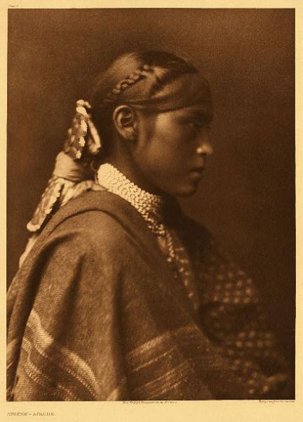 Edward S. Curtis, Sigesh Apache, photogravure, 1903 North American Indian Portfolio photography Vanishing Race  19th century Native American Indian antique vintage art for sale purchase auction consign denver colorado art gallery museum
