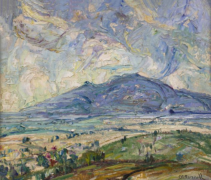 Charles Ragland Bunnell mountain Landscape near Colorado Springs, Colorado oil painting, circa 1920s broadmoor academy artist