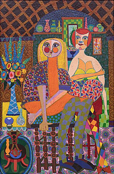 edward marecak friends oil painting colorado denver artist modernist mid-century modern