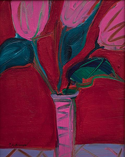 Patti Cramer Tulip still life abstract modernist painting denver colorado women artist 20th century