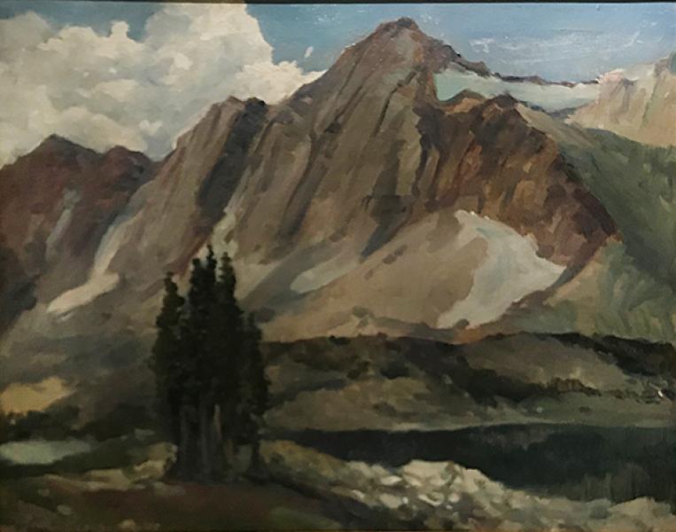 John williams mountain landscape painting plein air historical american impressionism