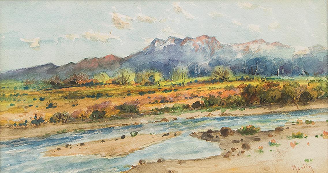 John martin artist painting colorado mountain and river