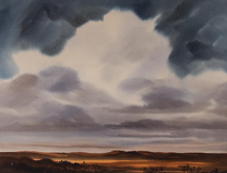 Herbert E. Thomson Thunderhead watercolor painting fine art for sale purchase buy sell auction consign denver colorado art gallery museum