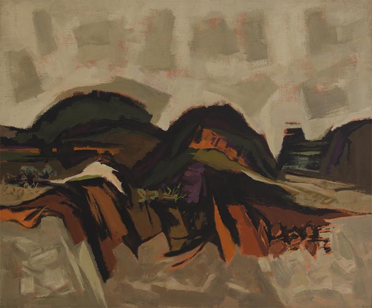 Kenneth Evett broadmoor academy colorado modernist painting art for sale denver mid-century modern abstract landscape