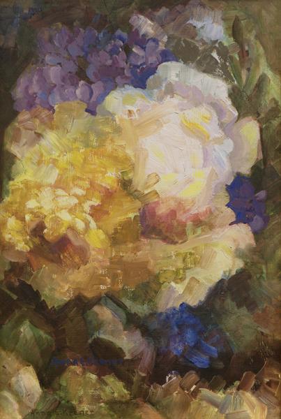 Anna Keener flowers elizabeth New mexico modernist woman artist 20th century painting rockies and water