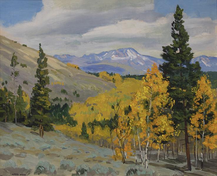 alfred wands colorado painting artist, colorado mountain landscape, landscape oil painting