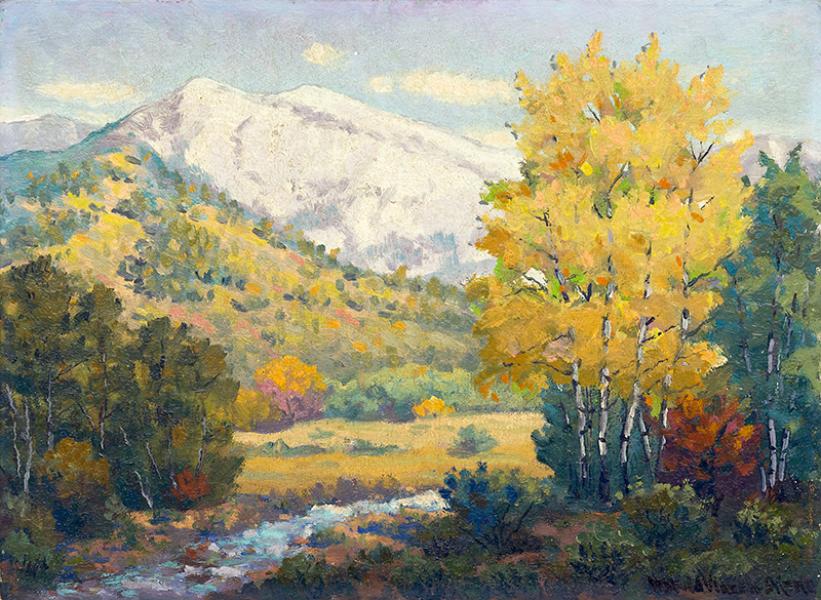 harold vincent skene autumn landscape painting