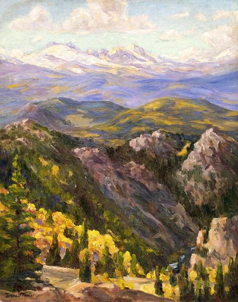 Irene Fowler early colorado woman artist landscape painting mountains boulder
