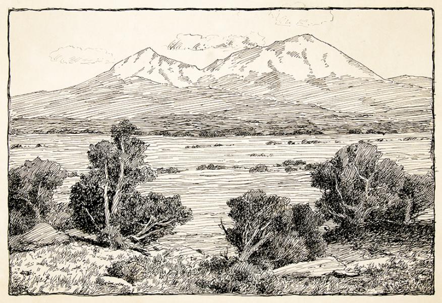 Charles Partridge Adams, Spanish Peaks, Colorado, landscape