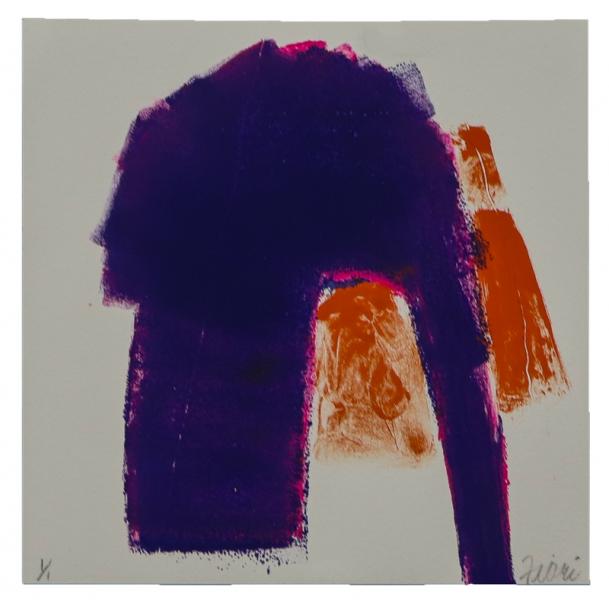 Wilma Fiori, Orange and Purple Abstraction, 1/1)