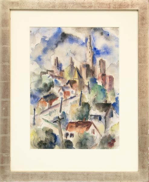 Original Works on Paper for Sale, Denver Art Gallery, Fine Art For Sale, Charles Ragland Bunnell Watercolor Painting for Sale