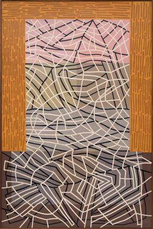 Margo Hoff, "Stone Mountain", mixed media, circa 1977 for sale purchase consign auction denver Colorado art gallery museum