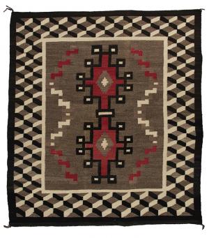 Navajo Rug vintage trading post 1940 1930 1920 wool textile weaving 19th century Native American Indian antique vintage art for sale purchase auction consign denver colorado art gallery museum