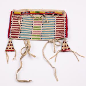 Tepee bag, tipi bag, Crow, plains, plains indian, bead, beadwork, beaded, Native American, American Indian, 19th century, Fine art, art, for sale, buy, purchase, Denver, Colorado, gallery, historic, antique, vintage, artwork, original, authentic