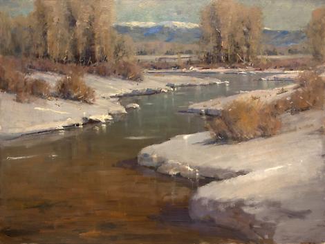 Rick Howell (1957-2012) (Afternoon Light, Colorado) oil painting, 35 ¾ x 47 ¾ inches