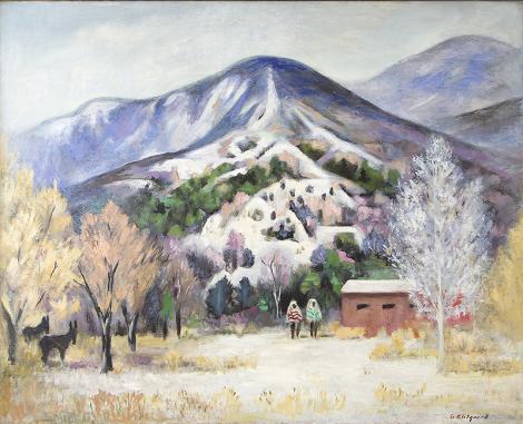 Georgina Klitgaard  (1893-1976) Sangre de Cristo Scene (Taos, New Mexico landscape)